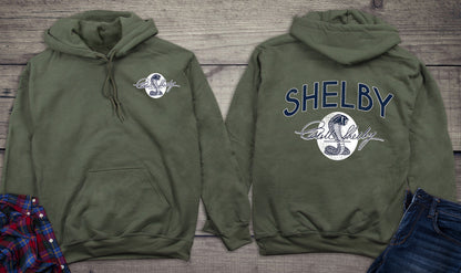 Vintage Shelby Cobra With Crest Hoodie