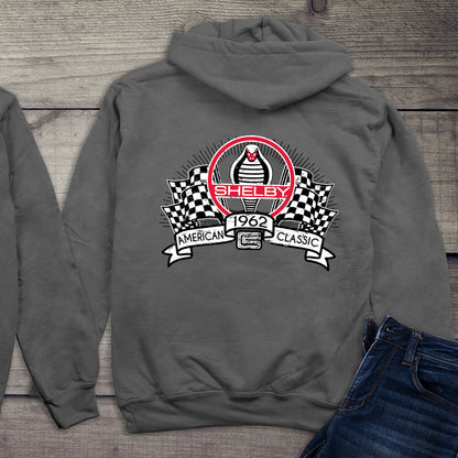 Shelbys Racing Flags With Crest Hoodie