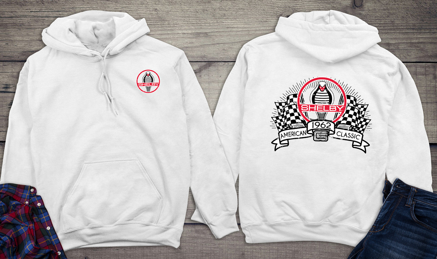 Shelbys Racing Flags With Crest Hoodie