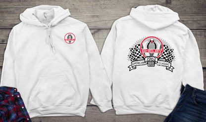 Shelbys Racing Flags With Crest Hoodie