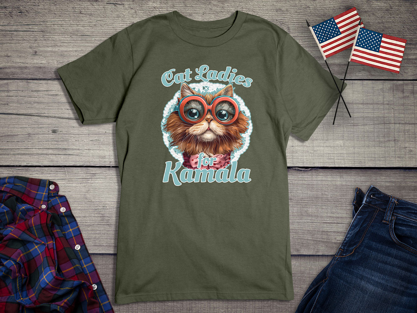 Cat Ladies For Kamala T-Shirt