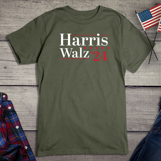 Harris Walz 24 Stars T-Shirt