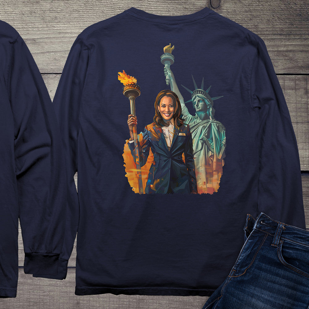 Kamala Liberty With Crest Long Sleeve Tee