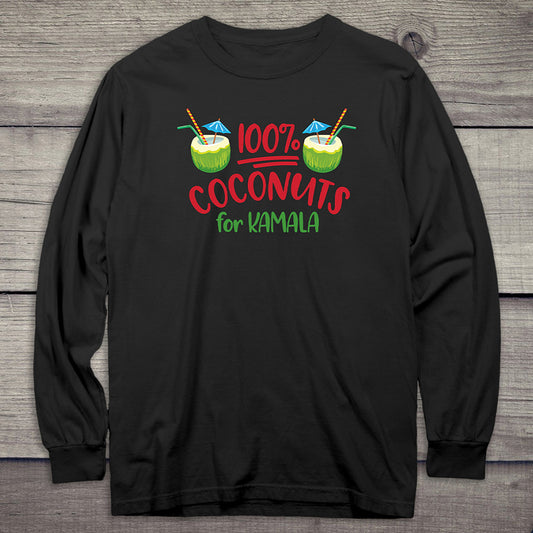 Coconuts For Kamala Long Sleeve Tee