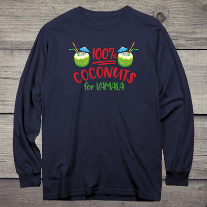 Coconuts For Kamala Long Sleeve Tee