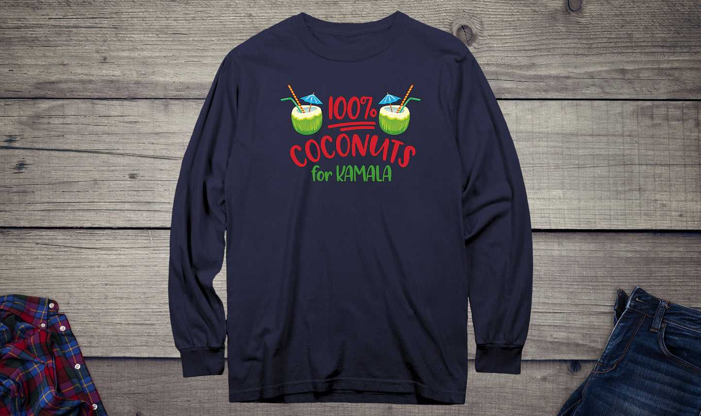 Coconuts For Kamala Long Sleeve Tee