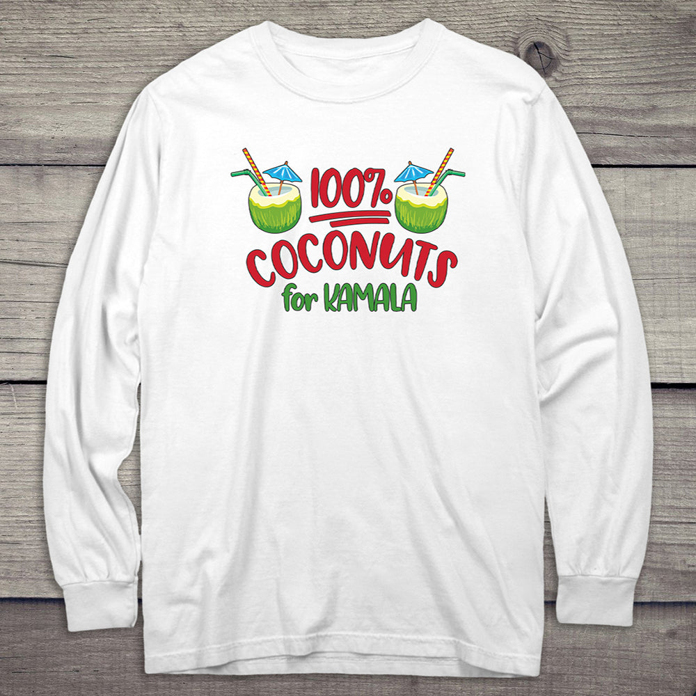 Coconuts For Kamala Long Sleeve Tee