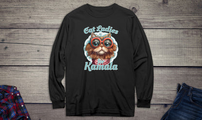 Cat Ladies For Kamala Long Sleeve Tee