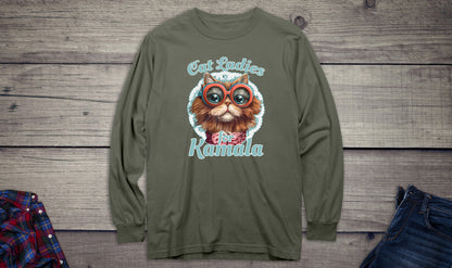 Cat Ladies For Kamala Long Sleeve Tee