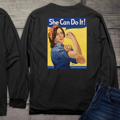 Kamala She Can Do It Long Sleeve Tee