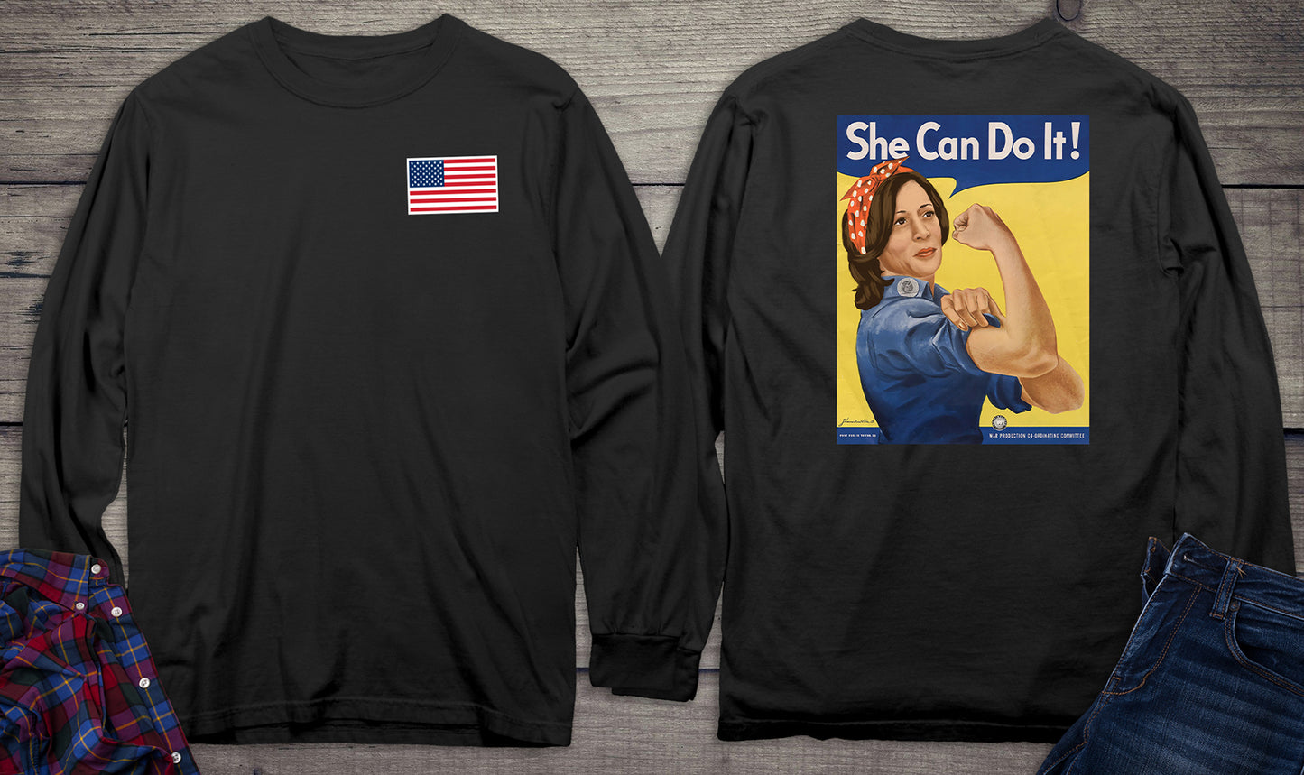 Kamala She Can Do It Long Sleeve Tee