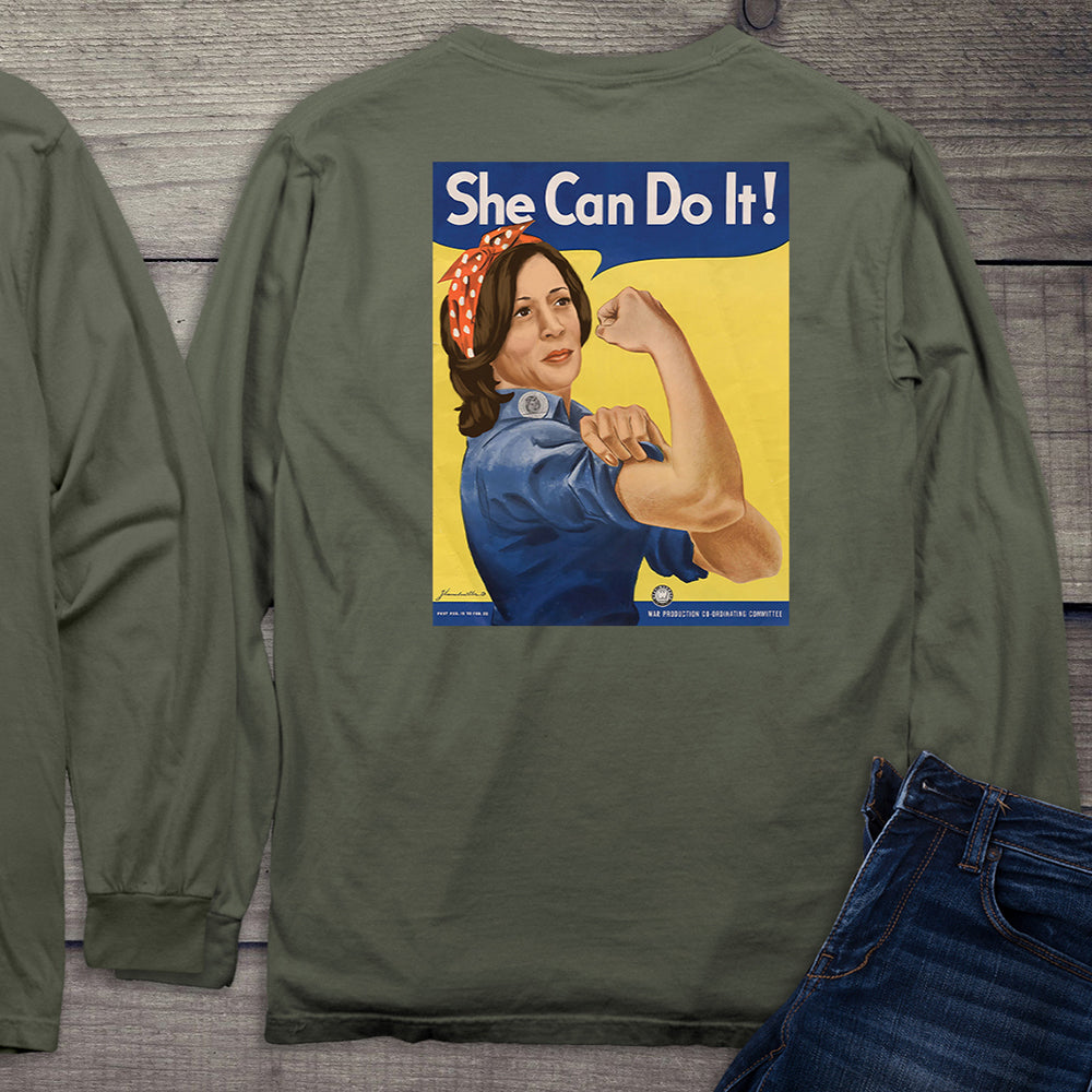 Kamala She Can Do It Long Sleeve Tee