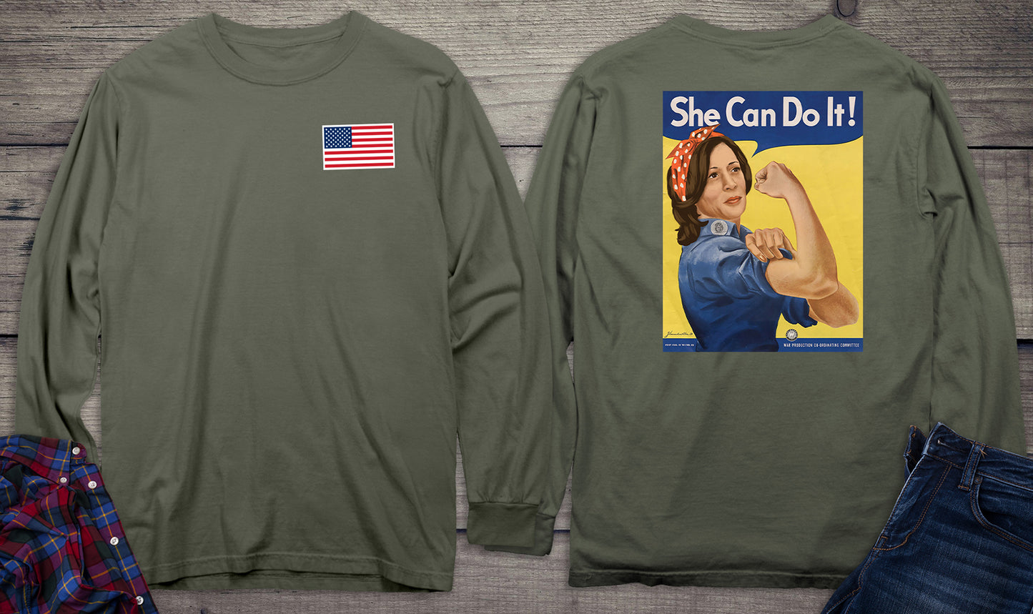 Kamala She Can Do It Long Sleeve Tee