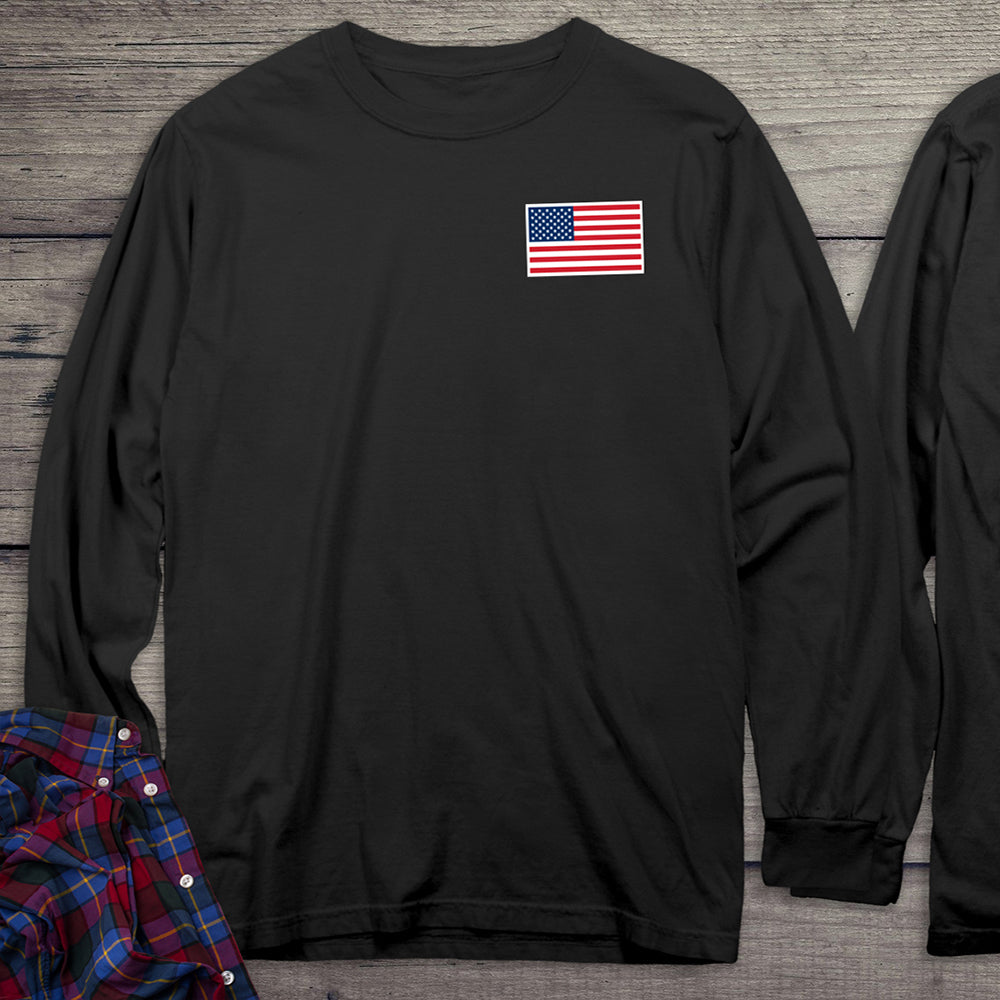 Trump Tough Never Surrender With Crest Long Sleeve Tee