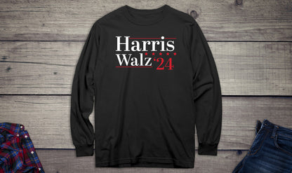 Harris Walz 24 Stars Long Sleeve Tee