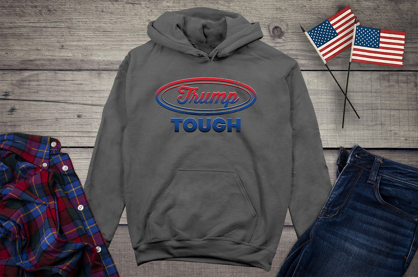 Trump Tough Oval Hoodie