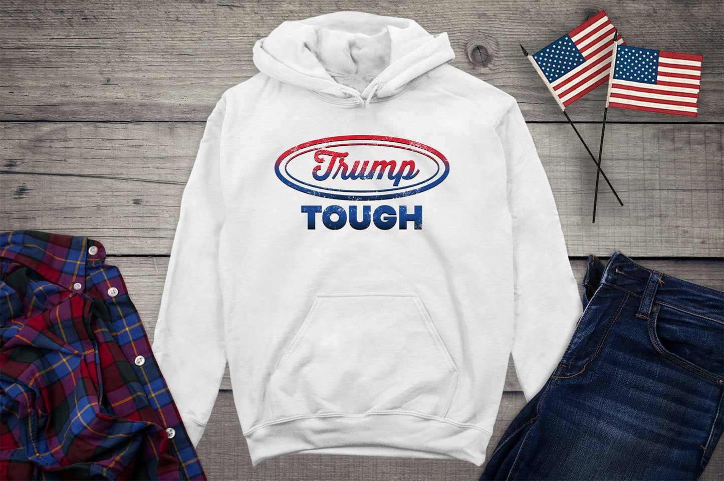 Trump Tough Oval Hoodie