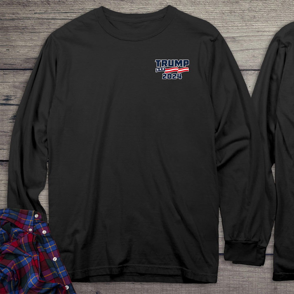 Trump America With Crest Long Sleeve Tee