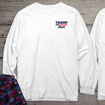 Trump America With Crest Long Sleeve Tee