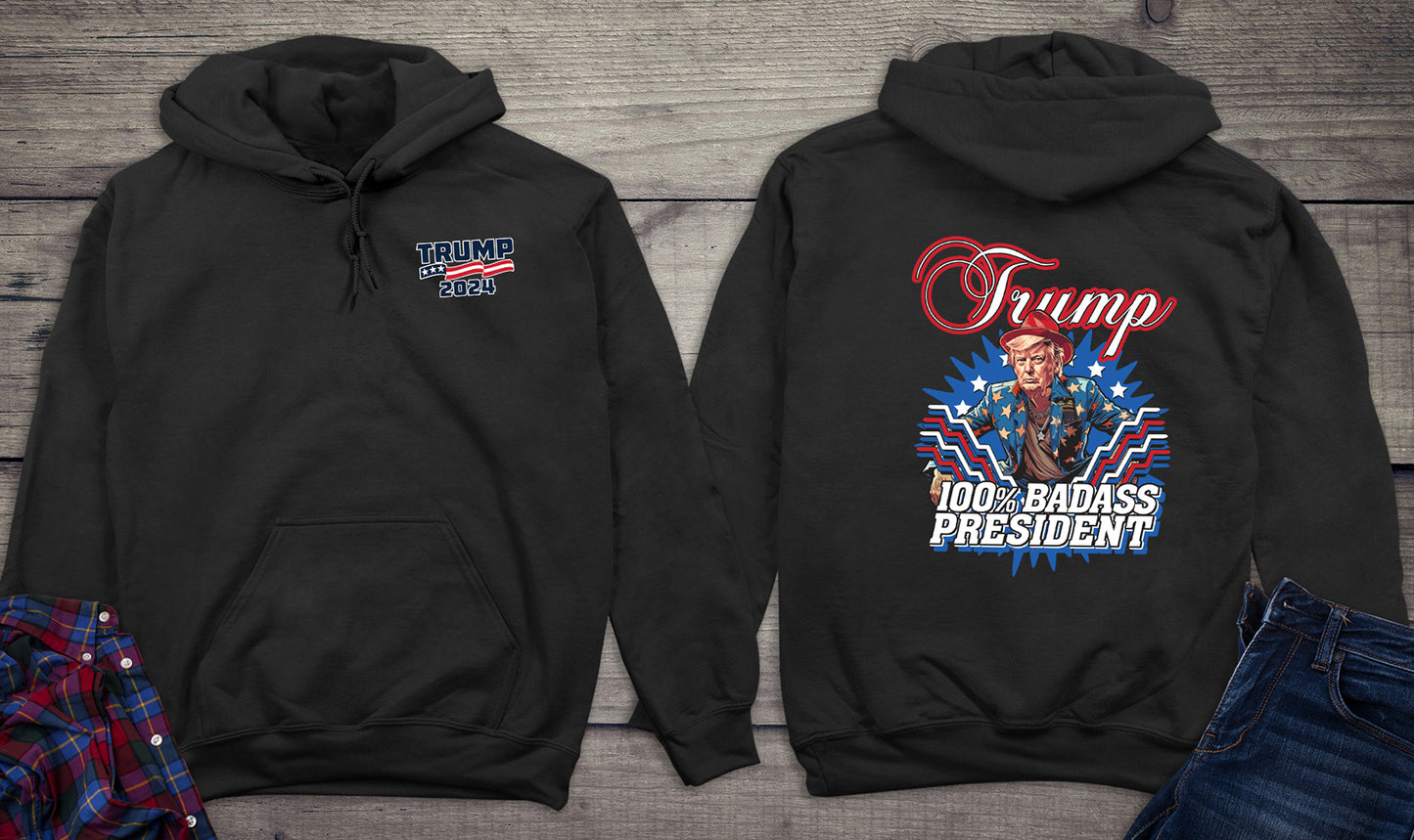 Badass President With Crest Hoodie