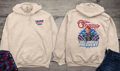 Badass President With Crest Hoodie