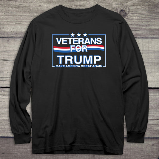 Veterans For Trump Long Sleeve Tee