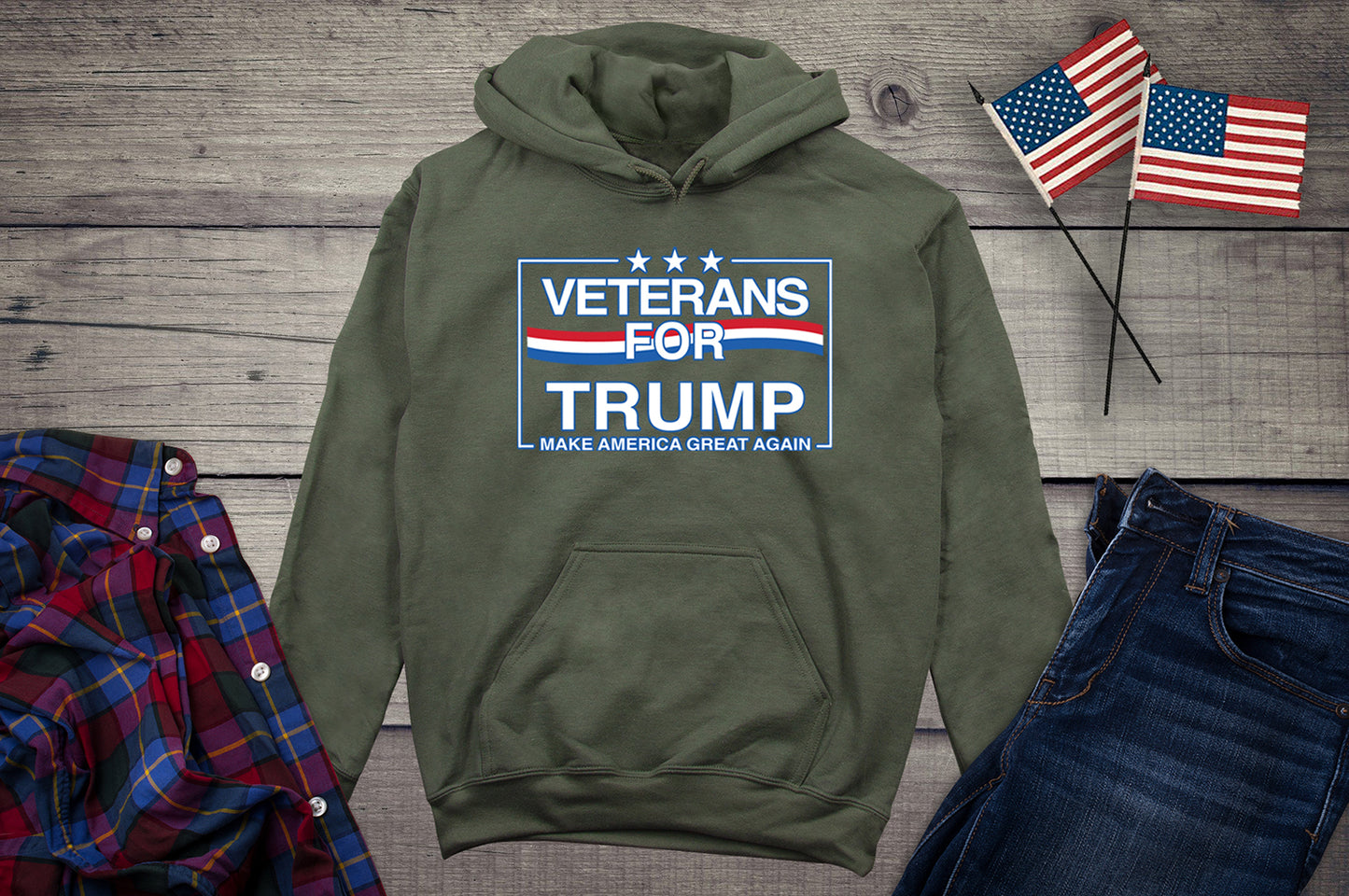 Veterans For Trump Hoodie