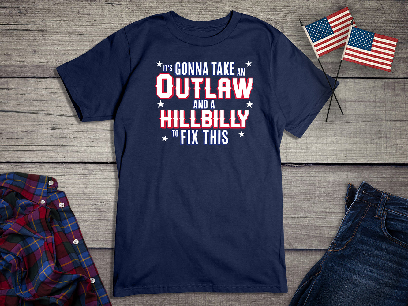 Outlaw And A Hillbilly T-Shirt