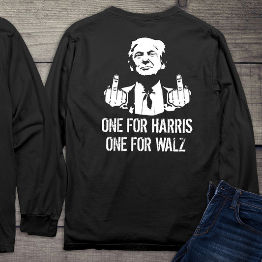 One For Harris With Crest Long Sleeve Tee