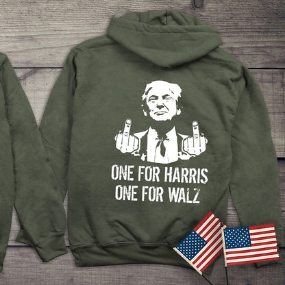 One For Harris With Crest Hoodie