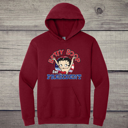 Betty Boop For President Hoodie