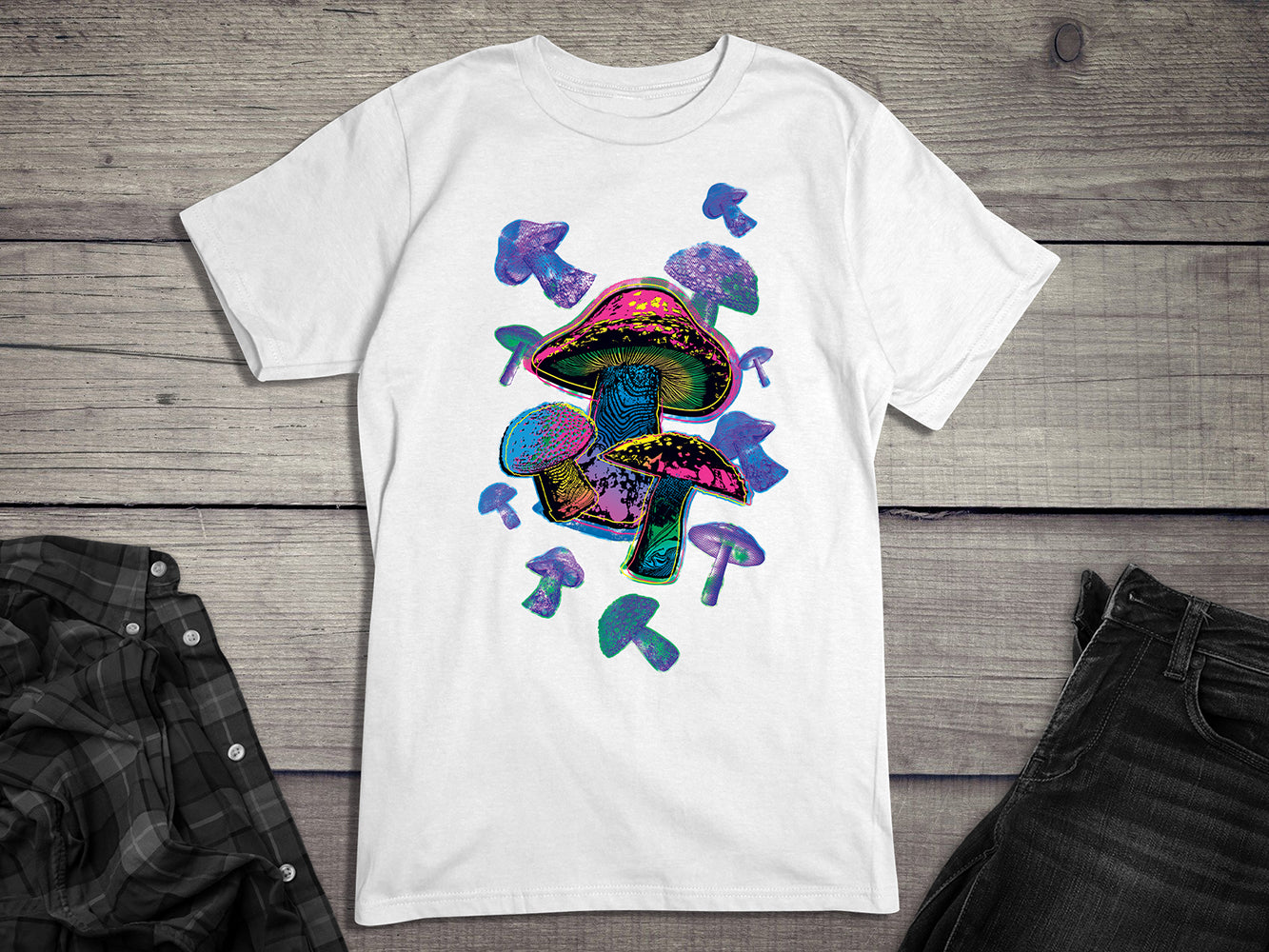 Colorful Mushrooms T-Shirt