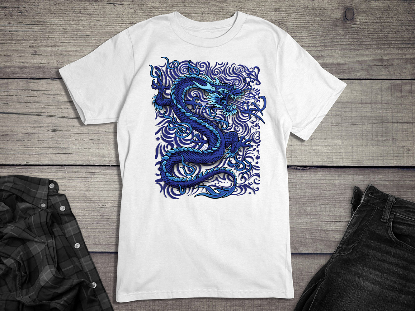 Blue Dragon, T-Shirt