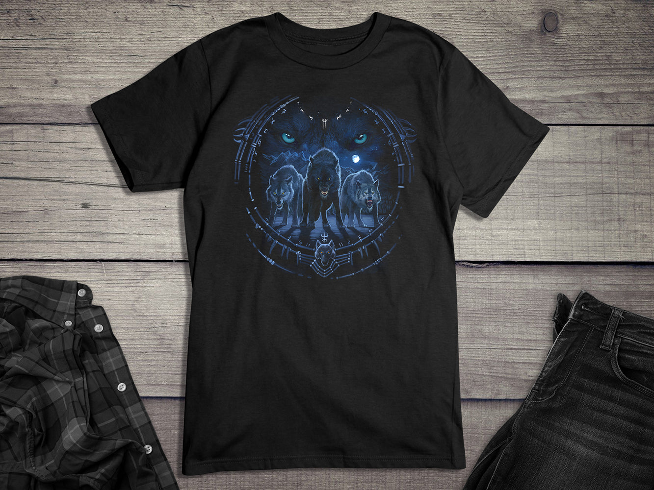 Wolf Tribal T-Shirt