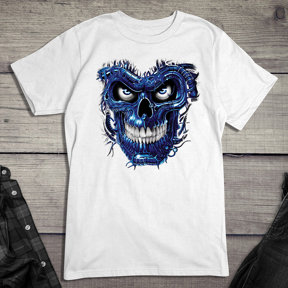 TERMINATOR SKULL BLUE T-Shirt