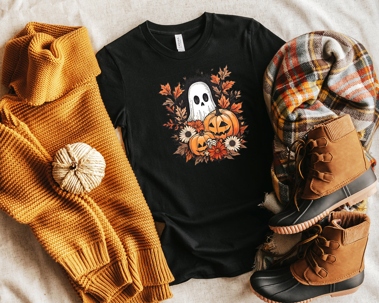 Jack O Lantern Ghost T-Shirt