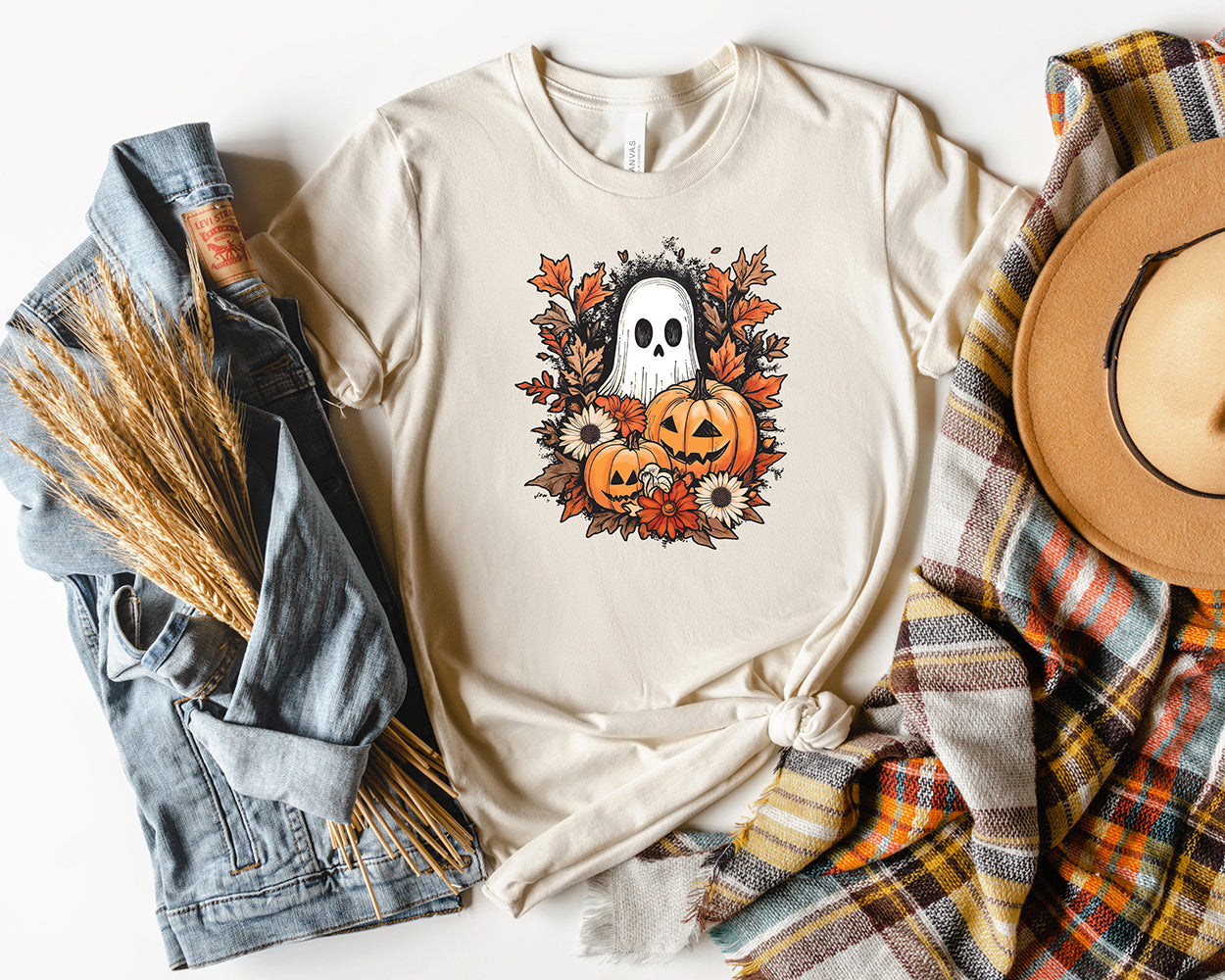 Jack O Lantern Ghost T-Shirt