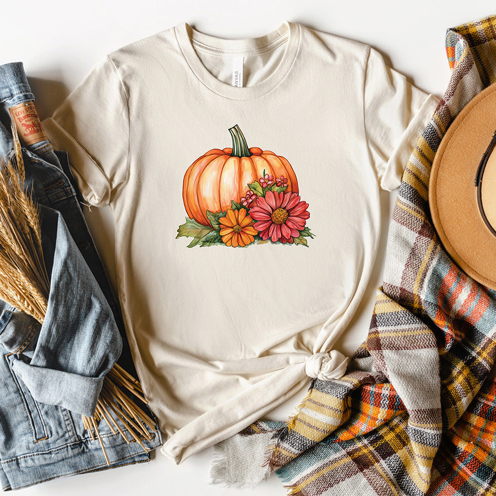 Pumpkin Flowers T-Shirt