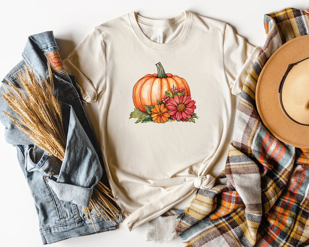 Pumpkin Flowers T-Shirt