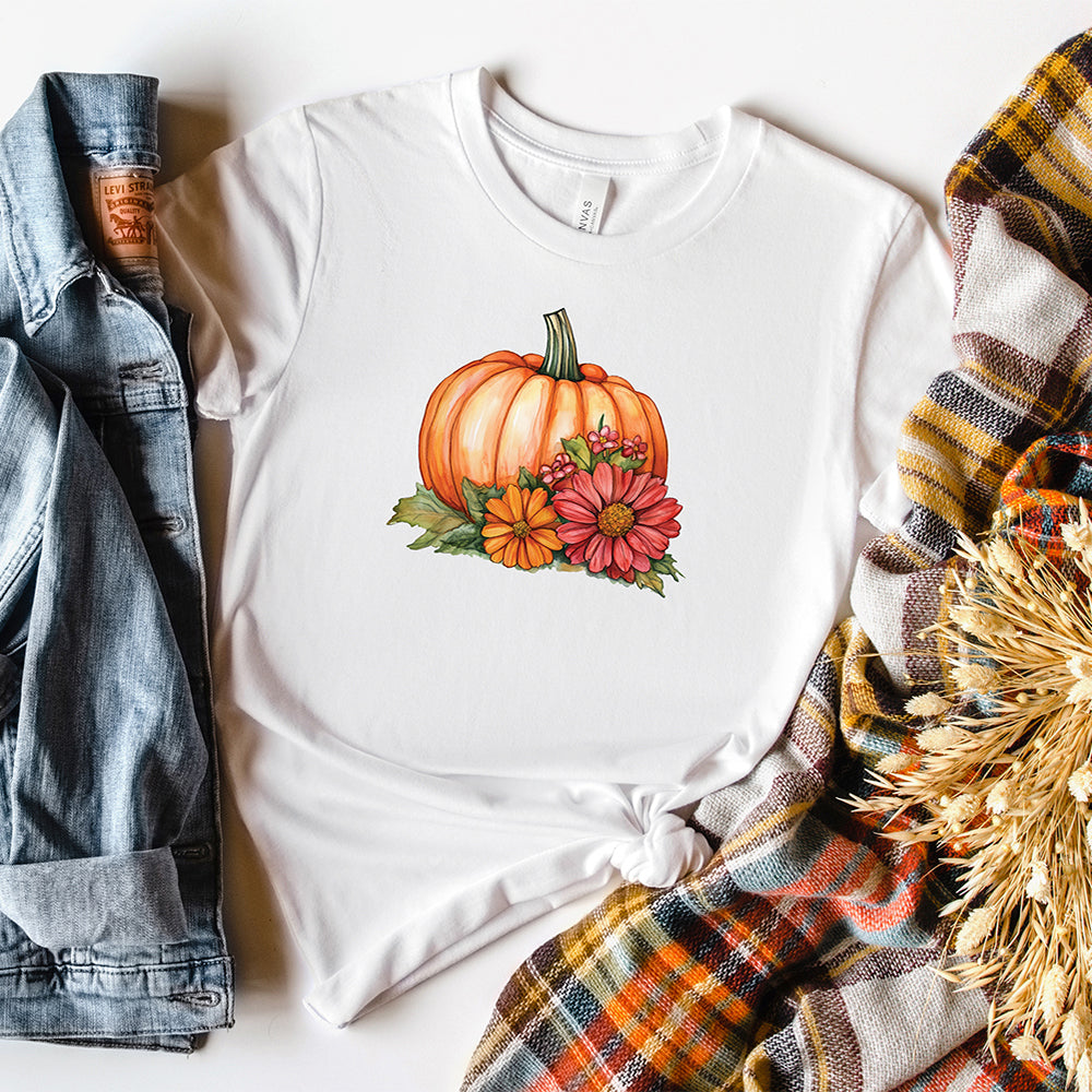 Pumpkin Flowers T-Shirt