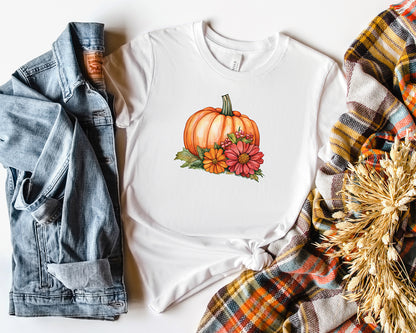 Pumpkin Flowers T-Shirt