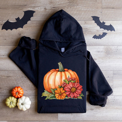 Pumpkin Flowers Hoodie