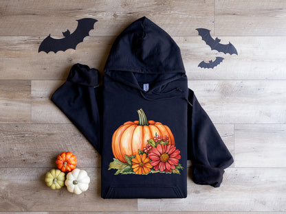 Pumpkin Flowers Hoodie