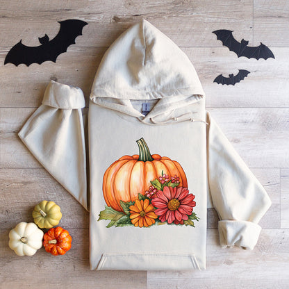 Pumpkin Flowers Hoodie