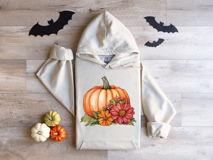 Pumpkin Flowers Hoodie