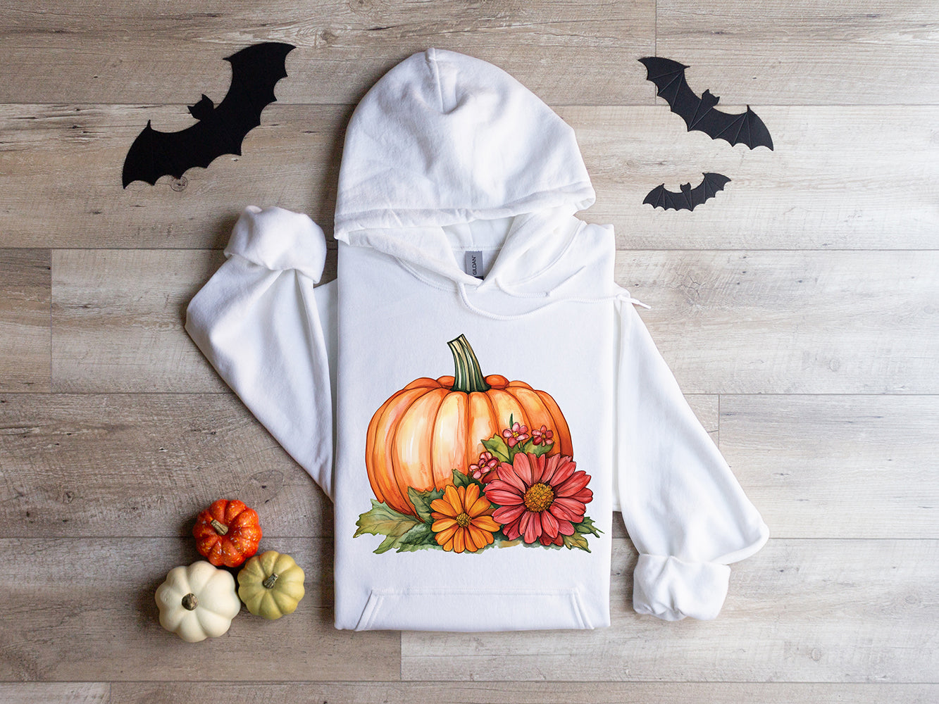 Pumpkin Flowers Hoodie