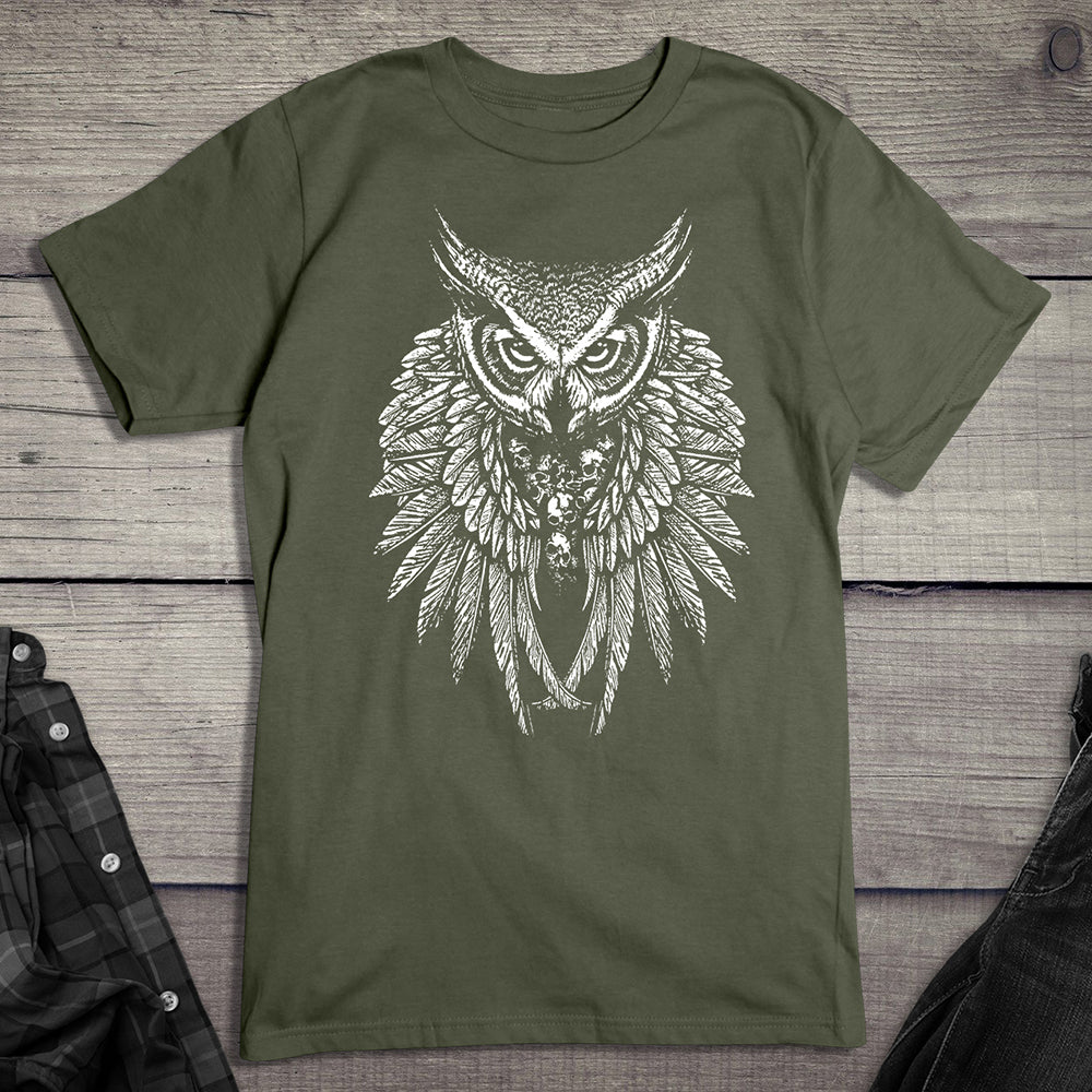 Owl Skull Wings , T-Shirt