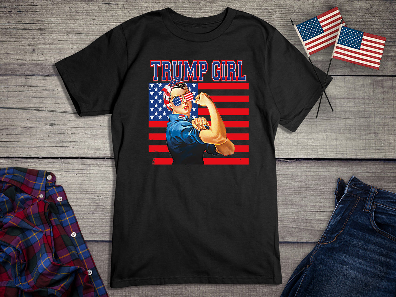 Trump Girl Flag T-Shirt