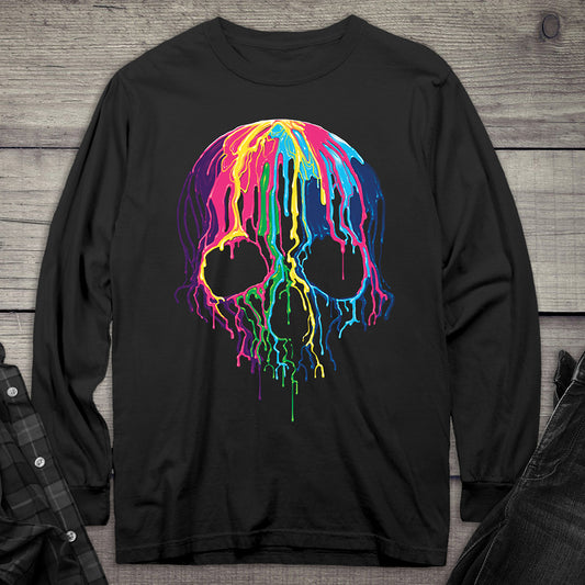 Melting Skull Long Sleeve Tee