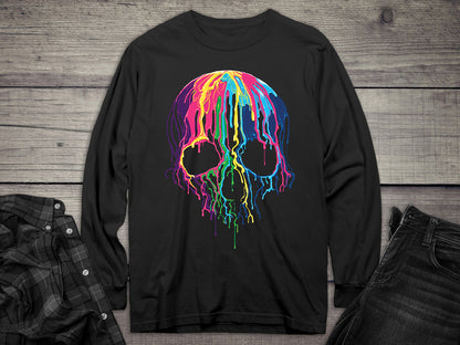 Melting Skull Long Sleeve Tee